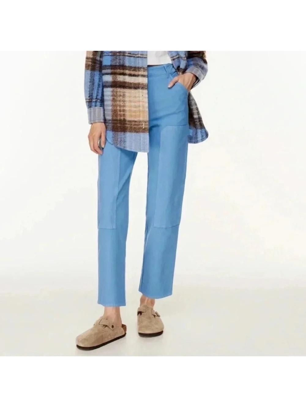 Aritzia Wilfred Free Straight Leg Brennan Pants Cargo Utility Carpenter Size 2